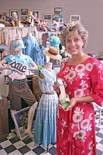 Kit Rodenbough in the Design Archives store. Image copyright of the Triad Business Journal